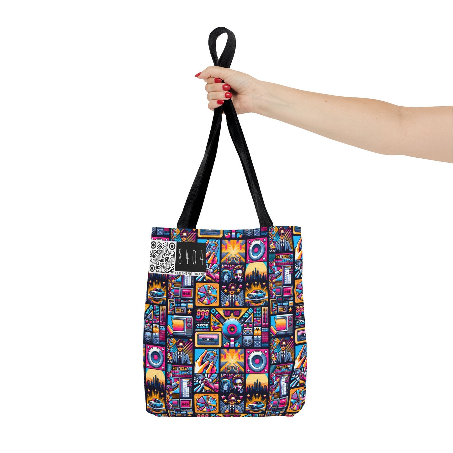 Digital Pop Culture Mashup Maximalist Pop Tote Bag - 8404 Design-52