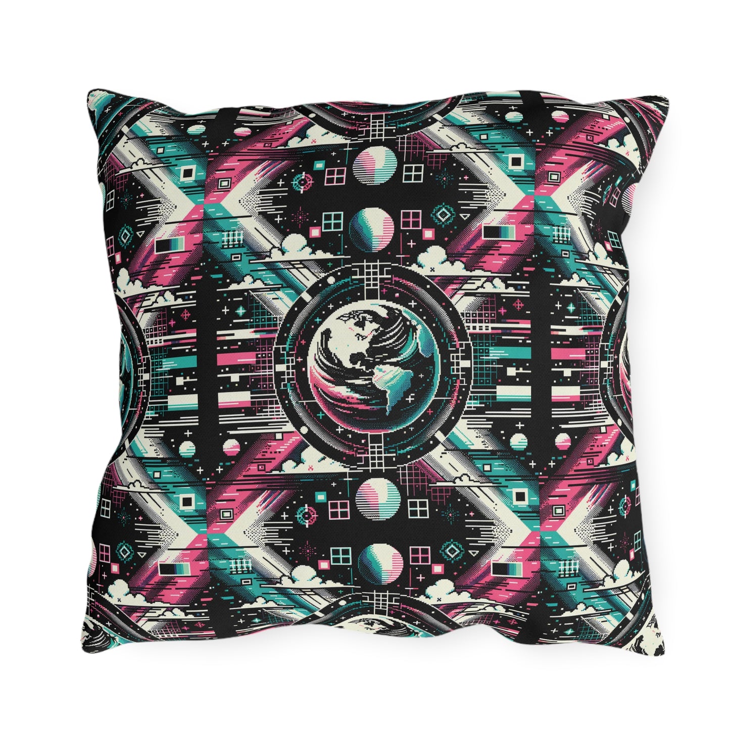 Digital Artistry Digital-native Streetwear Outdoor Pillow - 8404 Design-62