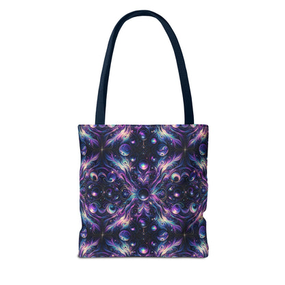 Galactic Hues Tech-Forward Cosmic Fusion Tote Bag - 8404 Design-41