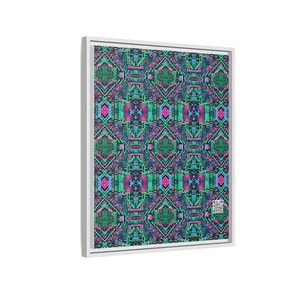 Digital Glitch Vibes Tech-Inspired Streetwear Matte Canvas, Framed (multi-Color) - 8404 Design-71 B