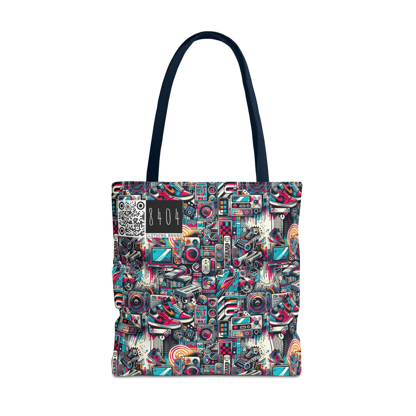 Urban Graffiti Fusion Eclectic Street Art Meets Modern Tech Culture Tote Bag - 8404 Design-50