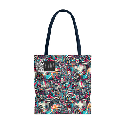Urban Graffiti Fusion Eclectic Street Art Meets Modern Tech Culture Tote Bag - 8404 Design-50