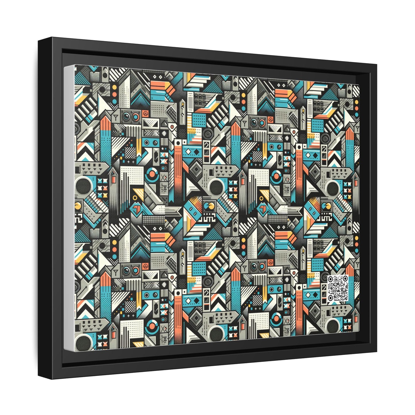 Digital Street Art Urban Street Style Matte Canvas, Framed (multi-color) - 8404 Design-81 A