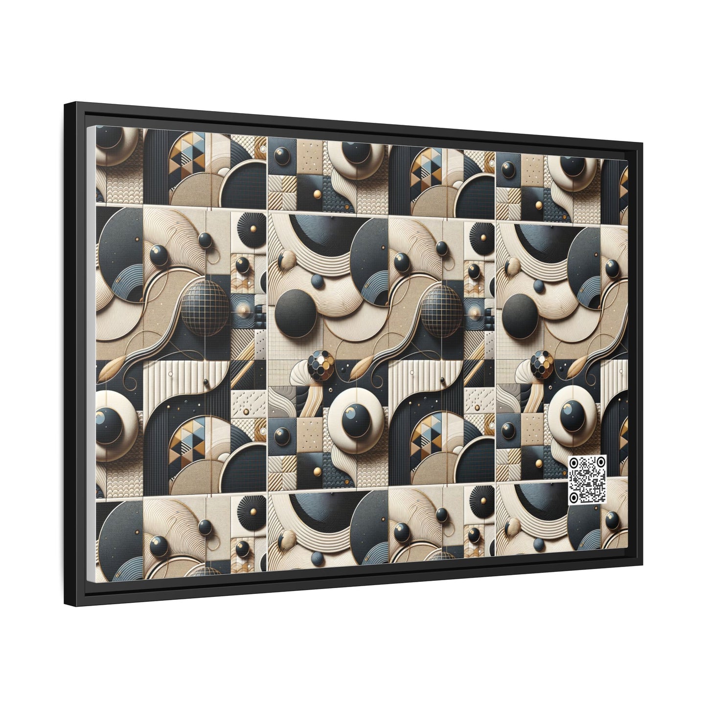 Tech-forward Luxe Streetwear Tech Luxe Fusion Matte Canvas, Framed (multi-color) - 8404 Design-71 A