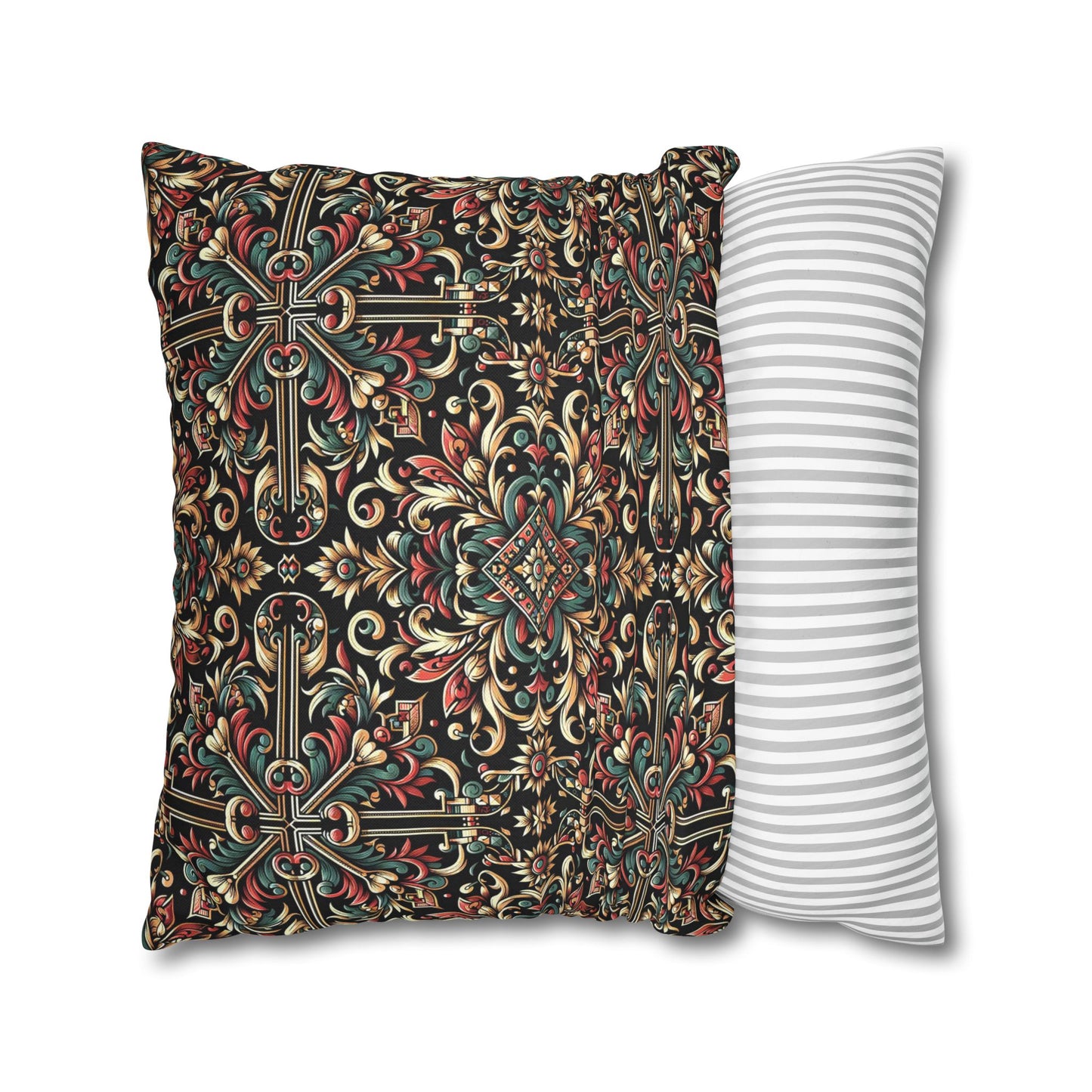Streetwear Renaissance Artistic Clash of Old and New Spun Polyester Square Pillowcase - 8404 Design-46