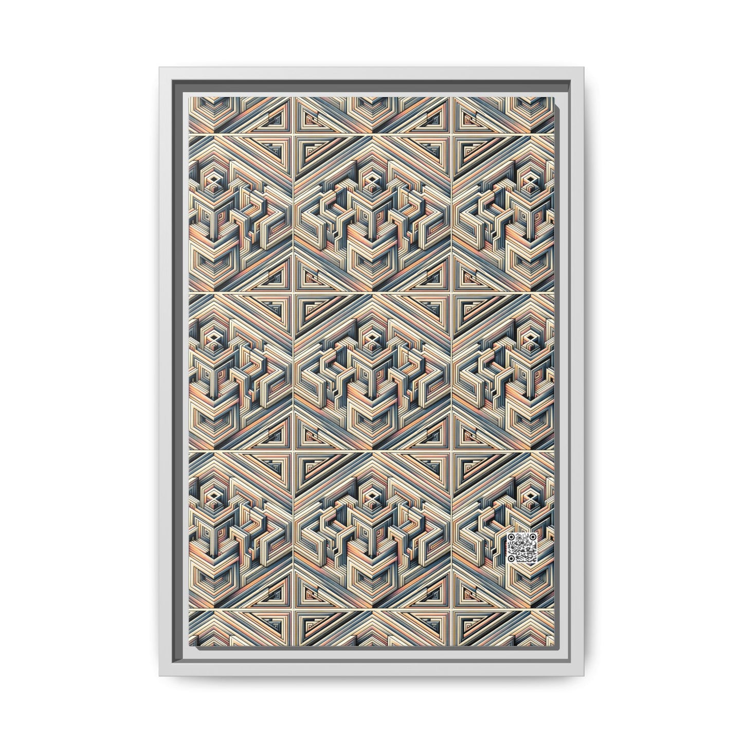 Tech Illusion Graphics Futuristic Artistry Matte Canvas, Framed (multi-color) - 8404 Design-52 B