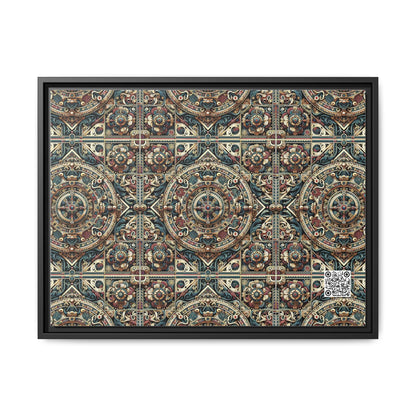 Urban Renaissance Historical Fusion With Street Edge Matte Canvas, Framed (multi-Color) - 8404 Design-57 A