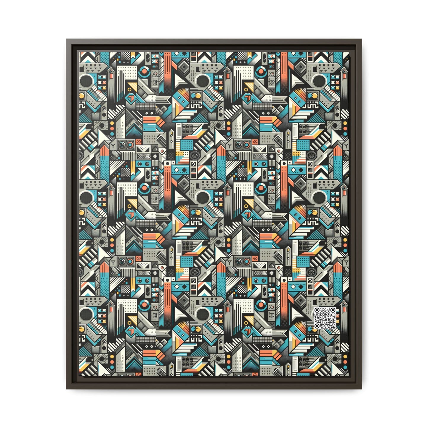 Digital Street Art Urban Street Style Matte Canvas, Framed (multi-color) - 8404 Design-81 B