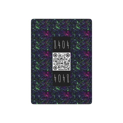 Tech Noir Futuristic Cyberpunk Poker Playing Cards - 8404 Design-55 S