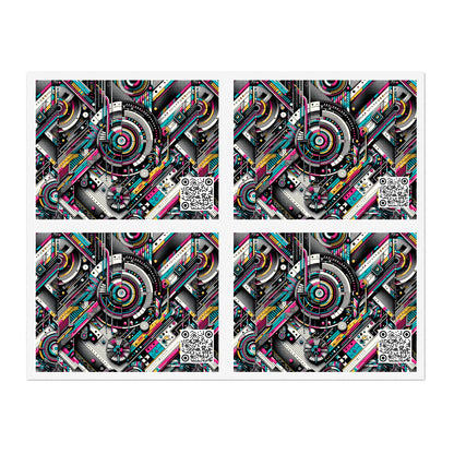 Tech-Forward Graphics Tech-Forward Streetwear Blending Human Creativity With Ai Innovation Sticker Sheets - 8404 Design-52