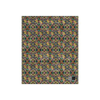 Neon Pop Art Revival Pop Culture Retro Crushed Velvet Blanket - 8404 Design-59
