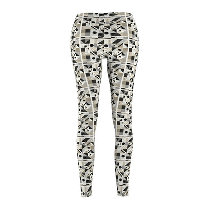 Elevated Athleisure Modern Sophistication With Sporty Elements Women's Cut & Sew Casual Leggings - 8404 Design-76