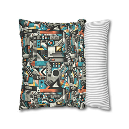 Digital Street Art Urban Street Style Spun Polyester Square Pillowcase - 8404 Design-81