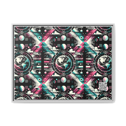 Digital Artistry Digital-native Streetwear Matte Canvas, Framed (multi-color) - 8404 Design-62 A