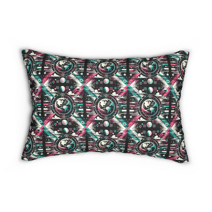 Digital Artistry Digital-native Streetwear Spun Polyester Lumbar Pillow - 8404 Design-62 S
