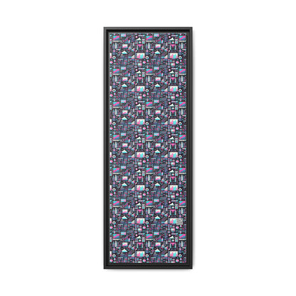 Digital Rebellion Youthful Streetwear with a Rebellious Digital Twist Matte Canvas, Framed (multi-color) - 8404 Design-71 B