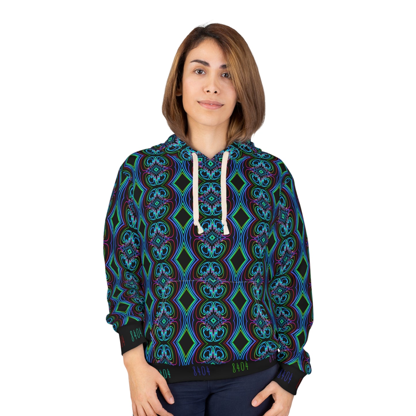 8404's Unisex Adult "Diamond Trance" Fashion Pullover Hoodie