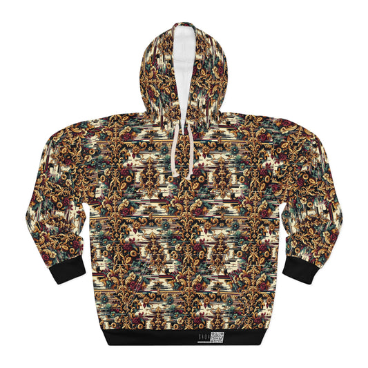 Digital Renaissance Modern Baroque Fusion Pullover Hoodie - 8404 Design-63