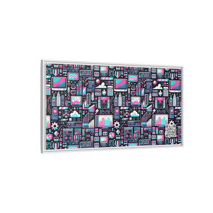Digital Rebellion Youthful Streetwear with a Rebellious Digital Twist Matte Canvas, Framed (multi-color) - 8404 Design-71 B