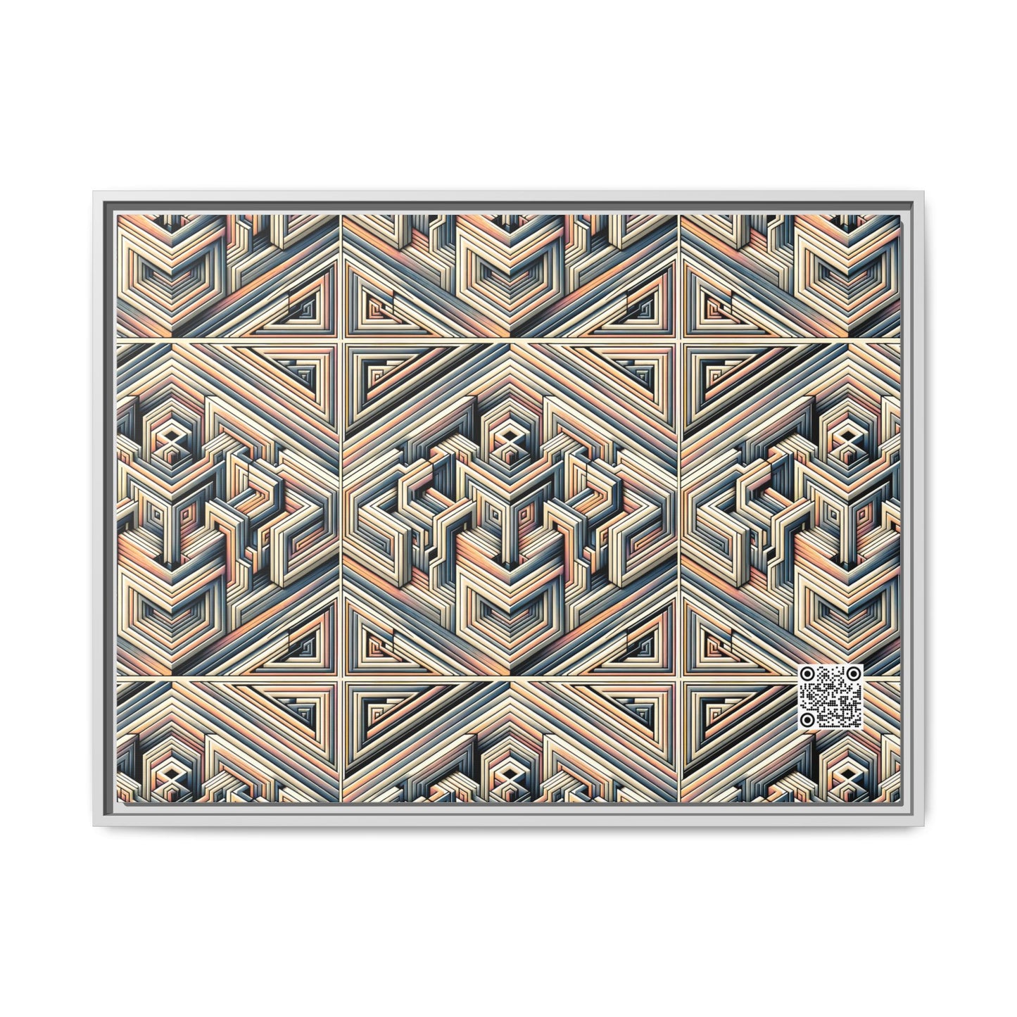 Tech Illusion Graphics Futuristic Artistry Matte Canvas, Framed (multi-color) - 8404 Design-52 A