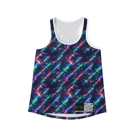 Iridescent Tech Fusion Tech-Forward Streetwear Women's Tank Top - 8404 Design-51