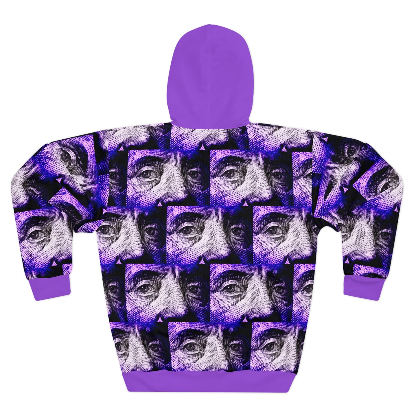 8404 Unisex Adult's "Benny" Fashion Pullover Hoodie in Violet