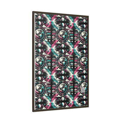 Digital Artistry Digital-native Streetwear Matte Canvas, Framed (multi-color) - 8404 Design-62 A