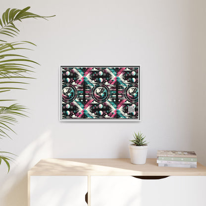 Digital Artistry Digital-native Streetwear Matte Canvas, Framed (multi-color) - 8404 Design-62 B