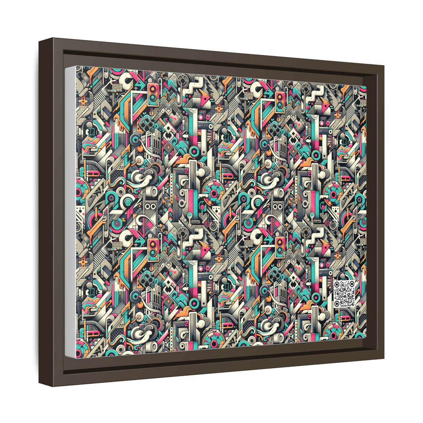 Digital Street Art Urban Street Style Matte Canvas, Framed (multi-color) - 8404 Design-74 A