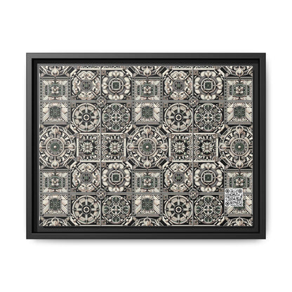 Cyber Garden Party Tech Garden Extravaganza Matte Canvas, Framed (multi-Color) - 8404 Design-45 A