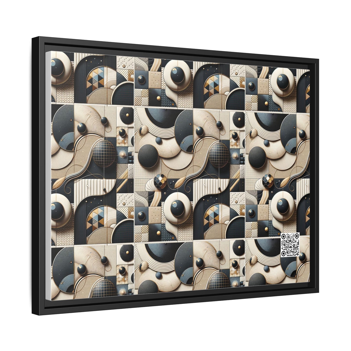 Tech-forward Luxe Streetwear Tech Luxe Fusion Matte Canvas, Framed (multi-color) - 8404 Design-71 A