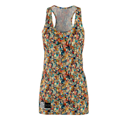 Digital Artistic Expression Artistic Streetwear Women's Cut & Sew Racerback Dress - 8404 Design-46