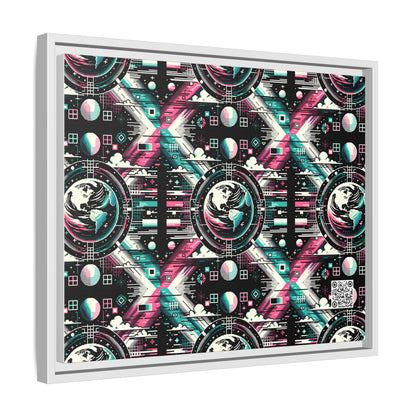 Digital Artistry Digital-native Streetwear Matte Canvas, Framed (multi-color) - 8404 Design-62 A