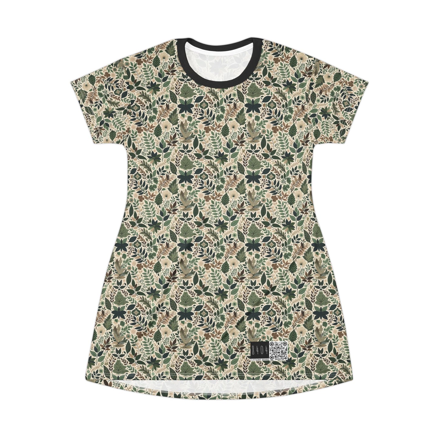Streetwear Sustainability Environmentally Conscious Streetwear with a Natural Aesthetic T-shirt Dress - 8404 Design-57