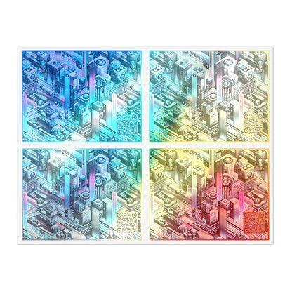 Digital Motion Futuristic Tech Sticker Sheets - 8404 Design-40