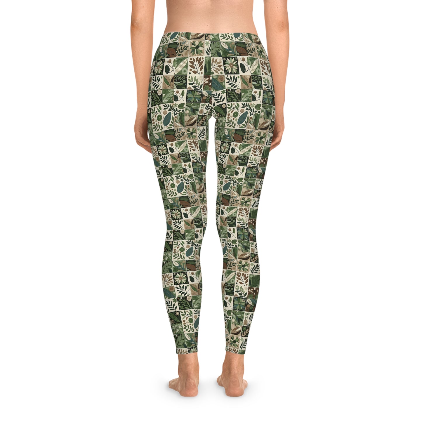 Streetwear Sustainability Environmentally Conscious Streetwear with a Natural Aesthetic Stretch Leggings - 8404 Design-57