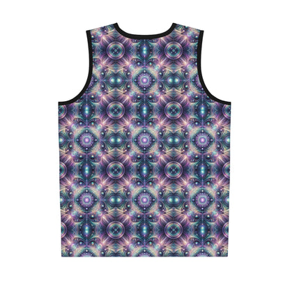 Iridescent Tech Fusion Tech-Forward Streetwear Basketball Jersey - 8404 Design-61