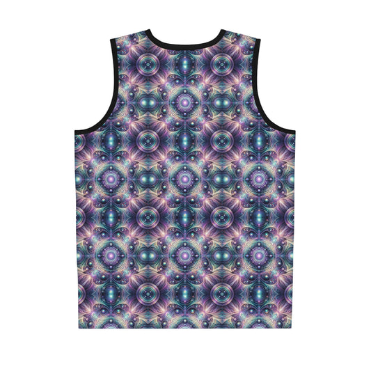 Iridescent Tech Fusion Tech-Forward Streetwear Basketball Jersey - 8404 Design-61