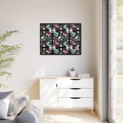 Digital Artistry Digital-native Streetwear Matte Canvas, Framed (multi-color) - 8404 Design-62 A