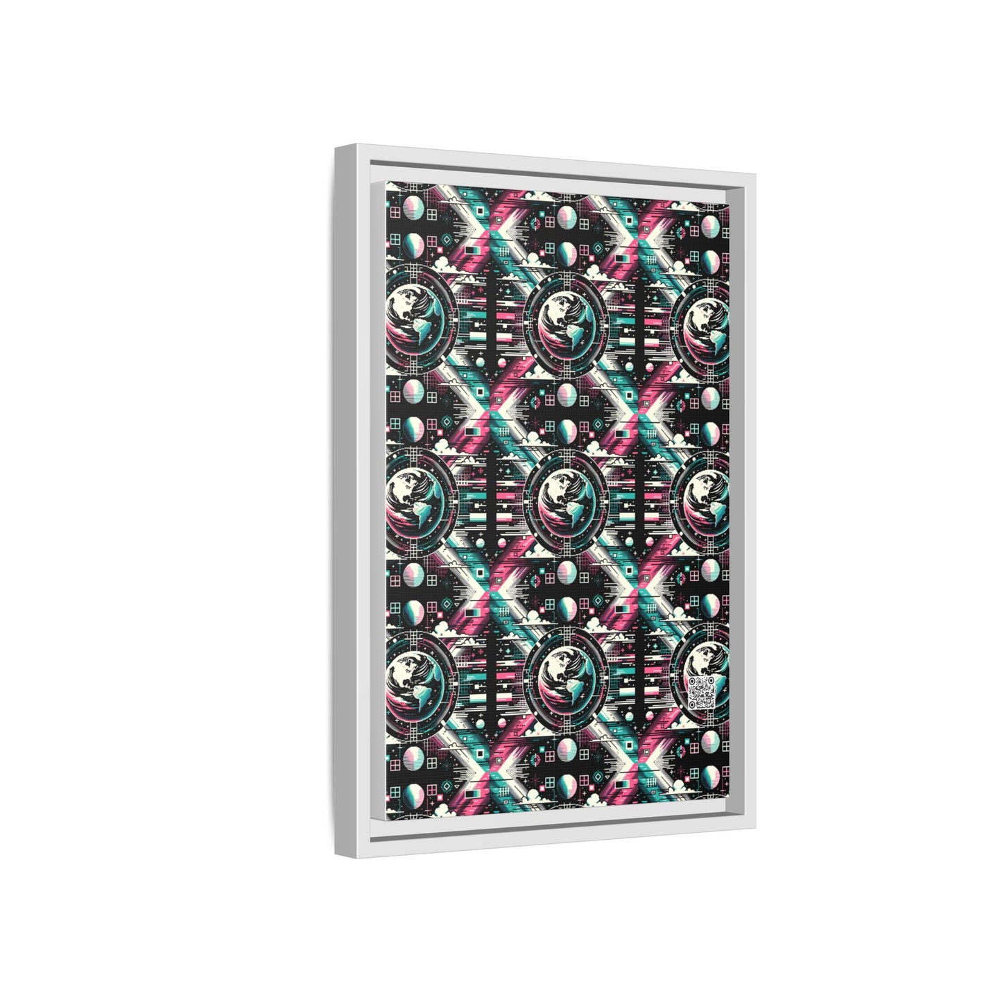 Digital Artistry Digital-native Streetwear Matte Canvas, Framed (multi-color) - 8404 Design-62 B