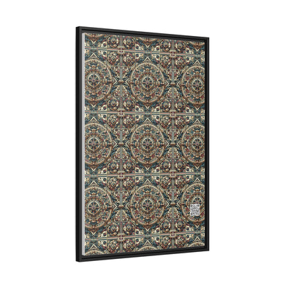 Urban Renaissance Historical Fusion With Street Edge Matte Canvas, Framed (multi-Color) - 8404 Design-57 A