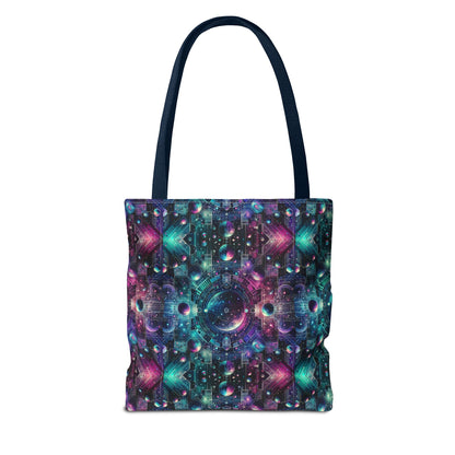 Galactic Hues Tech-Forward Cosmic Fusion Tote Bag - 8404 Design-59
