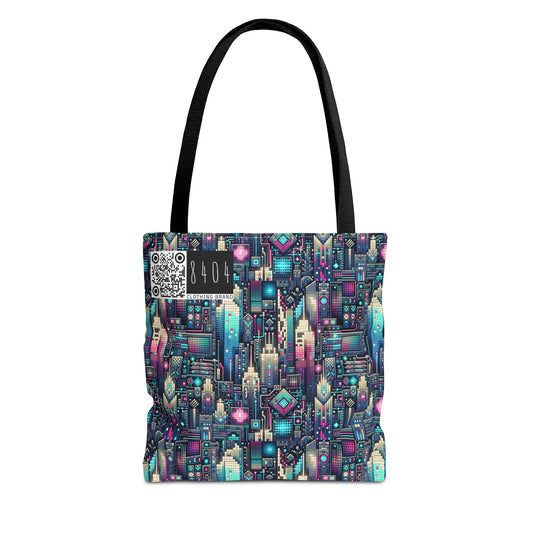 Digital Renaissance Tech-Forward Maximalism Tote Bag - 8404 Design-56