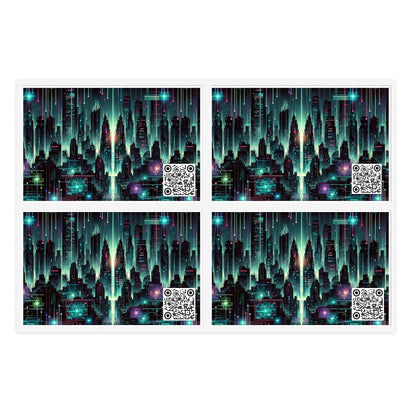 Tech Noir Graphics Cyberpunk Tech Aesthetic Sticker Sheets - 8404 Design-69