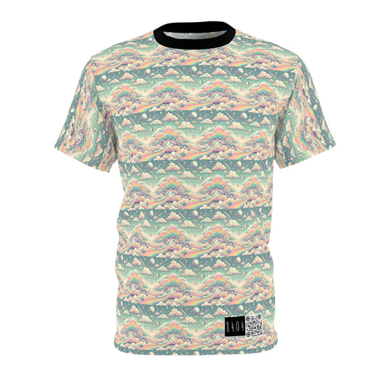 Digital Dreamland Whimsical and Nostalgic Streetwear With a Digital Twist Unisex Cut & Sew Tee - 8404 Design-65