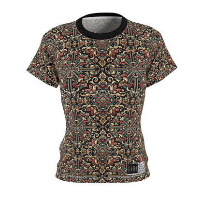 Streetwear Renaissance Artistic Clash of Old and New Women's Cut & Sew Tee - 8404 Design-46