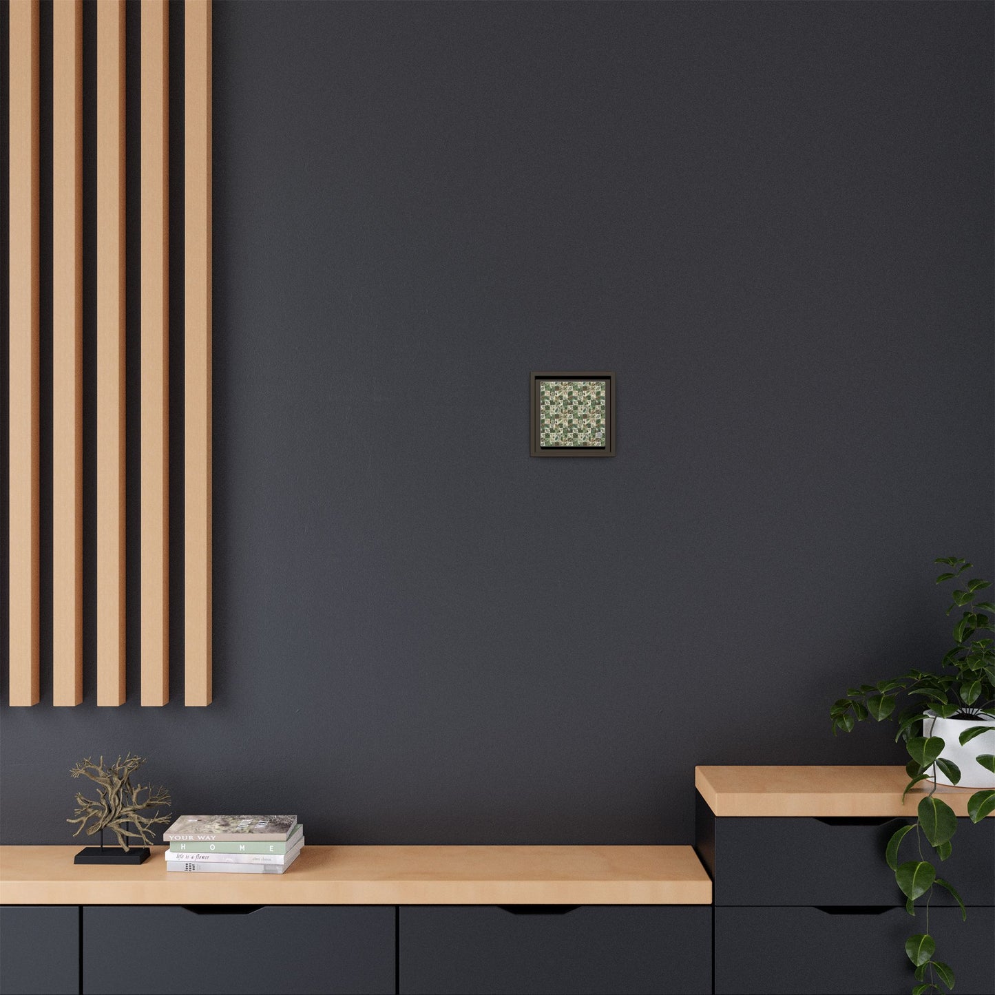 Streetwear Sustainability Environmentally Conscious Streetwear with a Natural Aesthetic Matte Canvas, Framed (multi-color) - 8404 Design-57 B