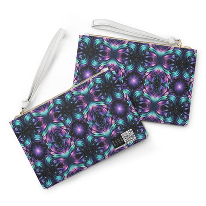 Iridescent Dream Futuristic Tech Clutch Bag - 8404 Design-60