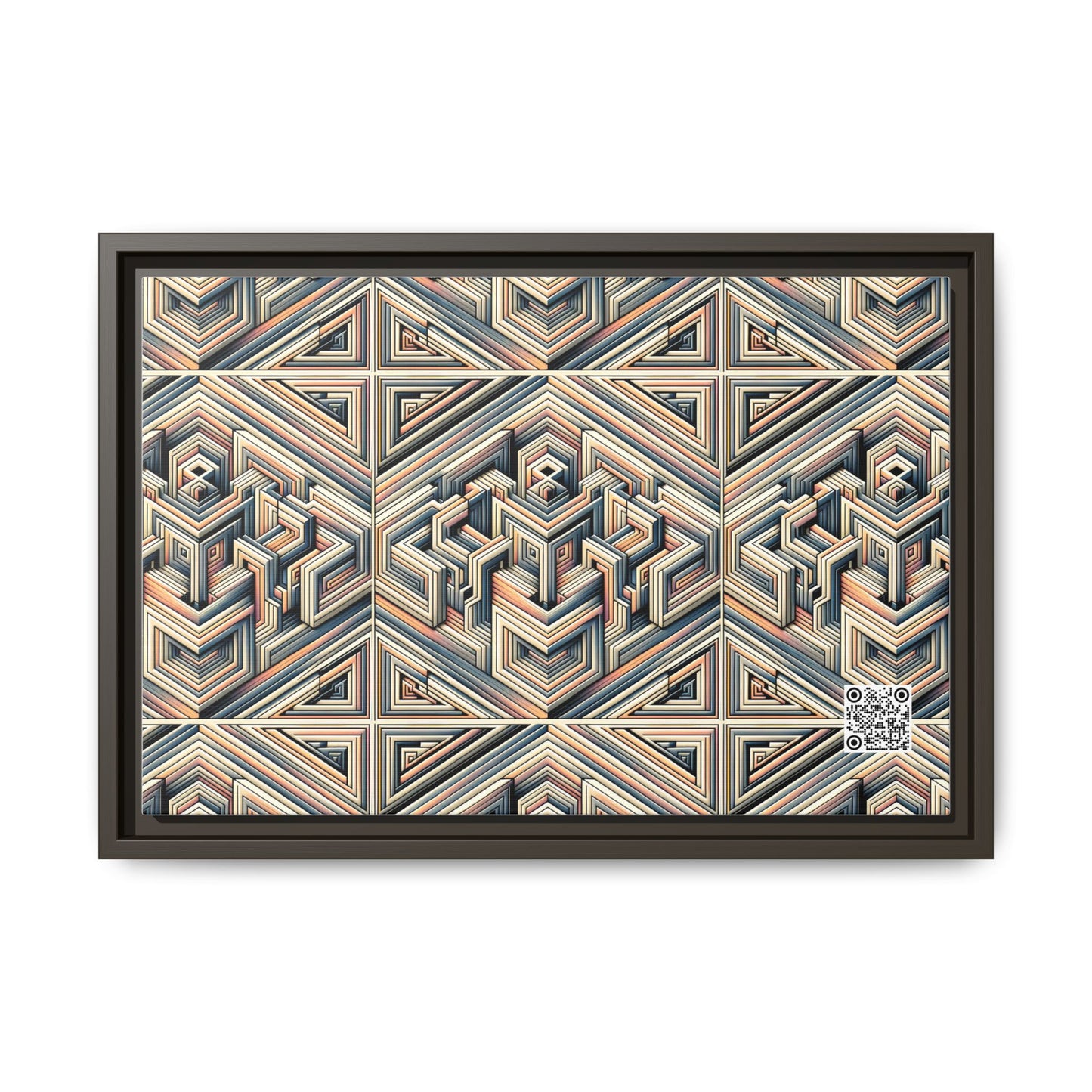 Tech Illusion Graphics Futuristic Artistry Matte Canvas, Framed (multi-color) - 8404 Design-52 B