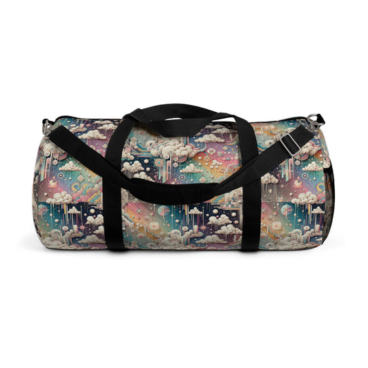 Digital Dreamland Whimsical and Nostalgic Streetwear With a Digital Twist Duffel Bag - 8404 Design-52